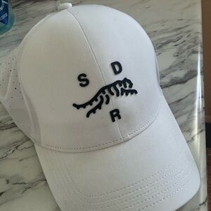 Sun Day Red. White Logo Baseball Cap